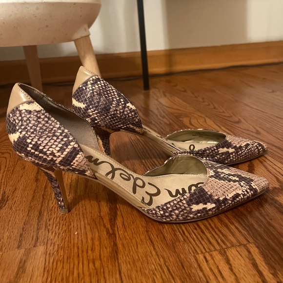 Sam Edelman | Shoes | Sam Edelman Snakeskin Heels | Poshmark